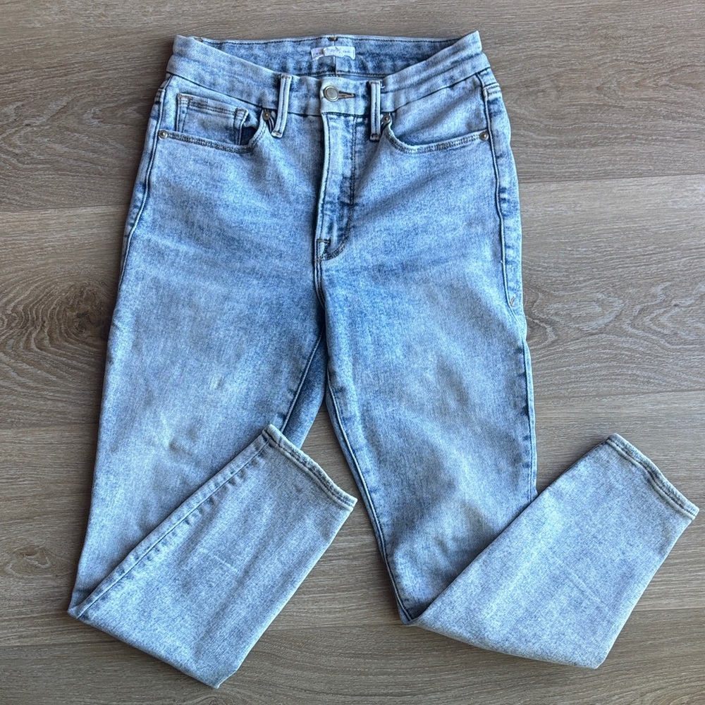 Good American Jeans "Good Legs" Acid Wash Sz 27